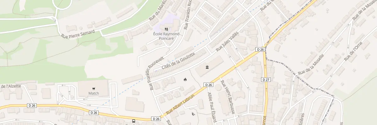 Plan du 24 Rue Jules Vallès à Villerupt