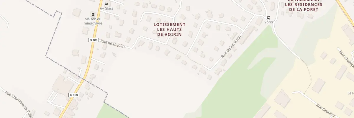Plan du 8 Rue du Val Vorin à Serre-les-Sapins