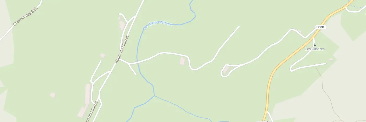 Plan du 627 Rte du Niaizet à Lélex