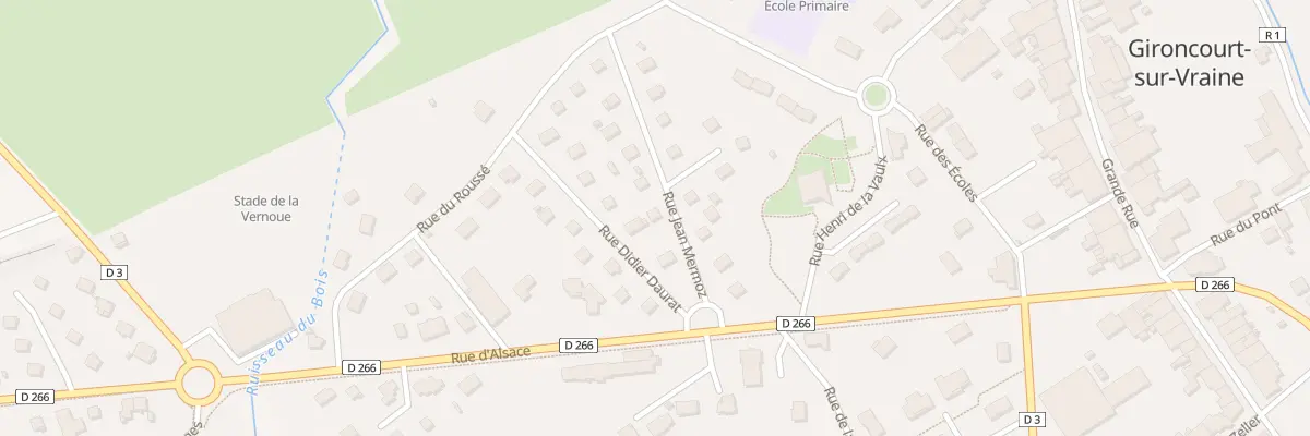 Plan du 12 Rue Jean Mermoz à Gironcourt-sur-Vraine