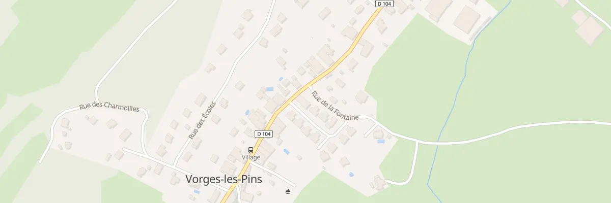 Plan du 24 Gr Grande Rue à Vorges-les-Pins