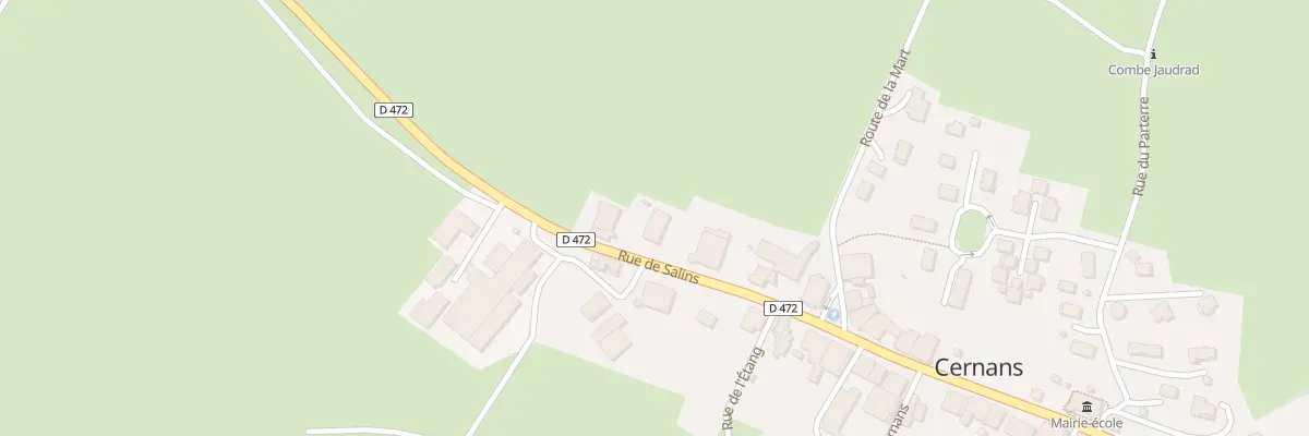 Plan du 16 Rue de Salins à Cernans