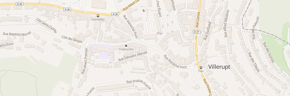 Plan du 3 Rue Salvador Allende à Villerupt