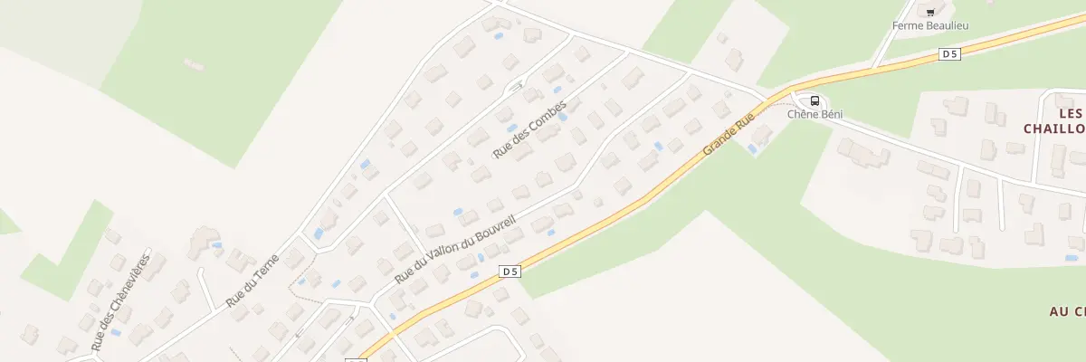 Plan du 33 Rue du Vallon du Bouvreuil à Pelousey