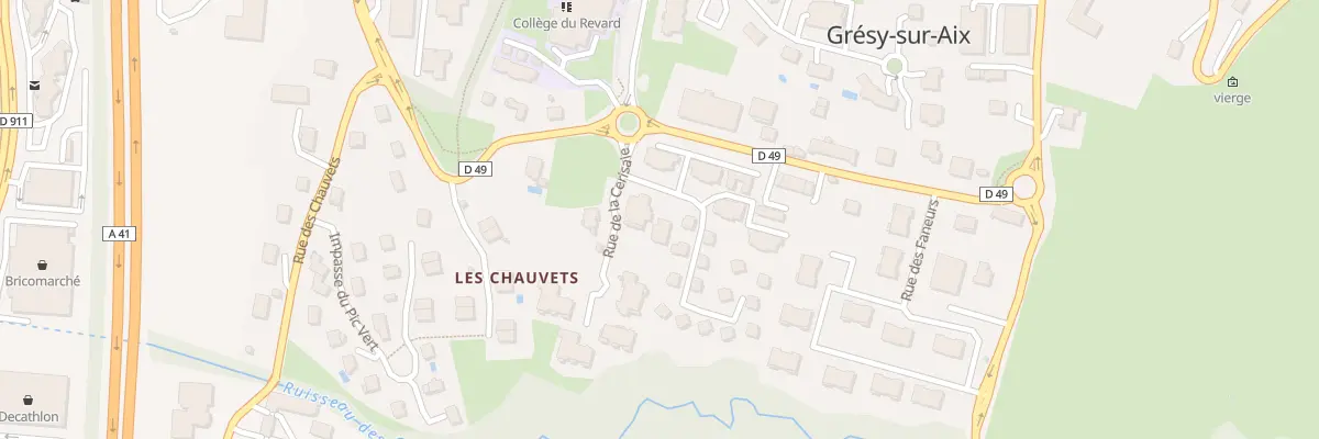 Plan du 42 Rue de la Cerisaie à Grésy-sur-Aix