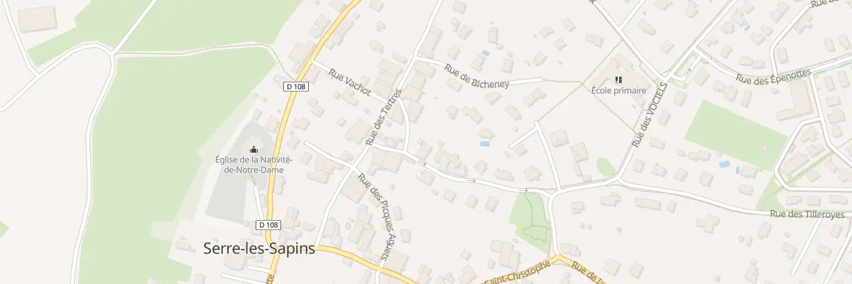 Plan du 3 Rue des Tilleroyes à Serre-les-Sapins