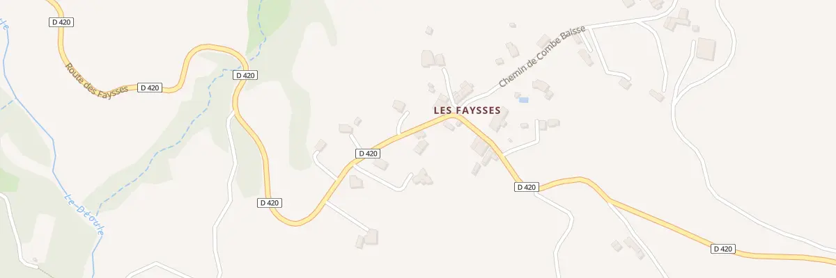 Plan du 1803 Rte des Faysses à Barcillonnette