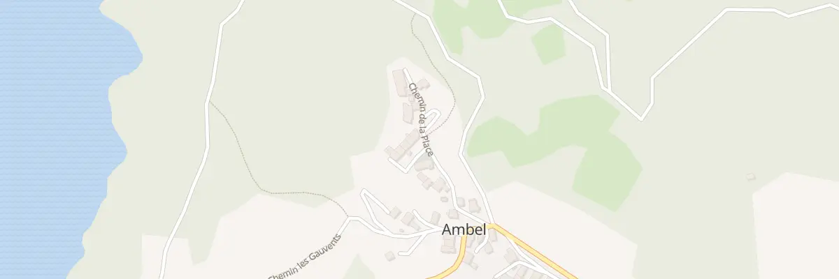 Plan du 133 Che de la Place à Ambel