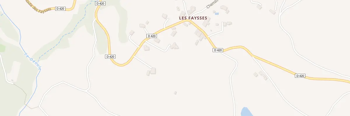 Plan du 1740 Rte des Faysses à Barcillonnette