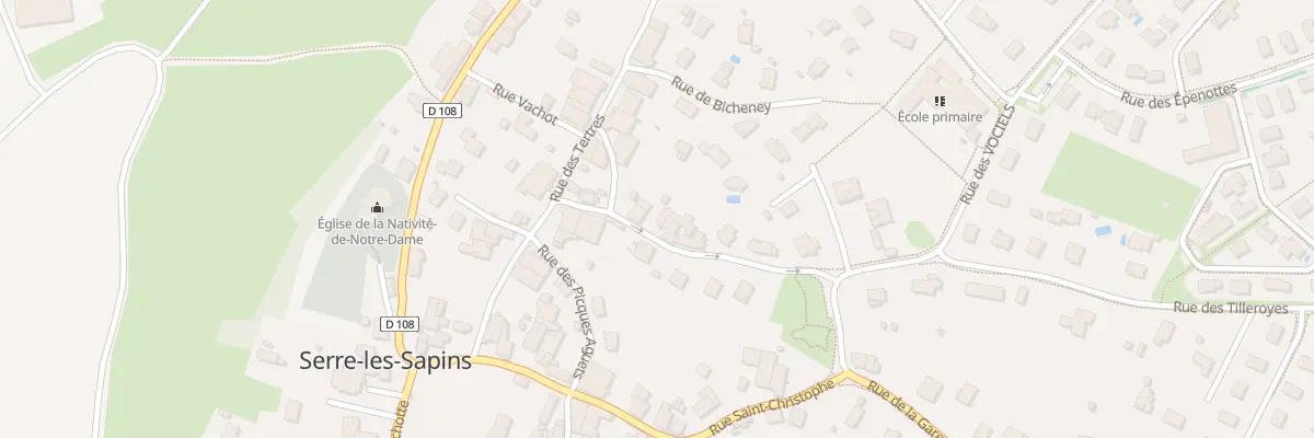 Plan du 5 Rue des Tilleroyes à Serre-les-Sapins