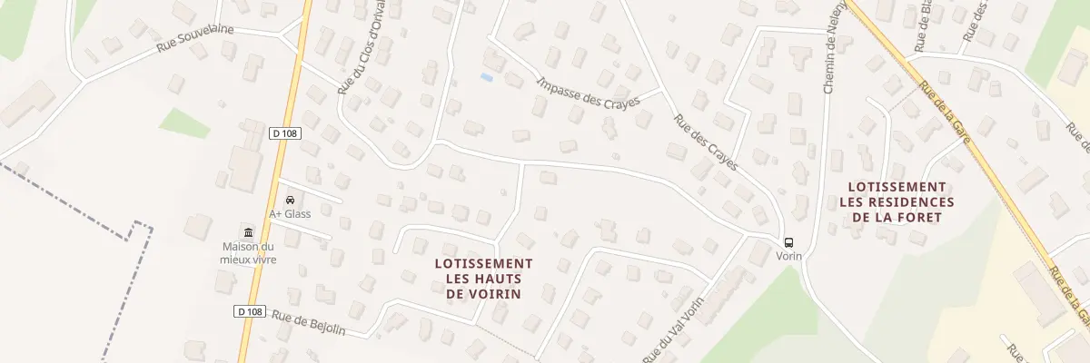 Plan du 26 Rue des Hauts de Vorin à Serre-les-Sapins