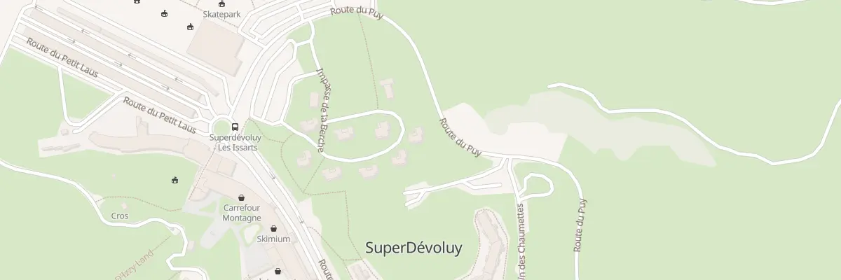 Plan du 5393 Super Devoluy à Dévoluy