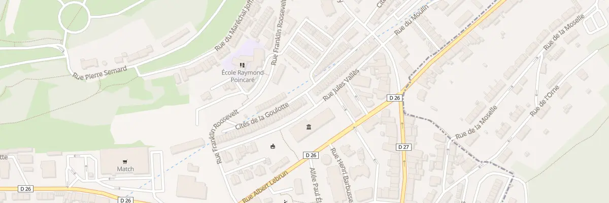 Plan du 35 Rue Jules Vallès à Villerupt