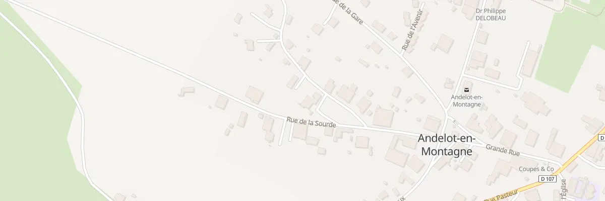 Plan du 14 Pl de la Sourde à Andelot-en-Montagne