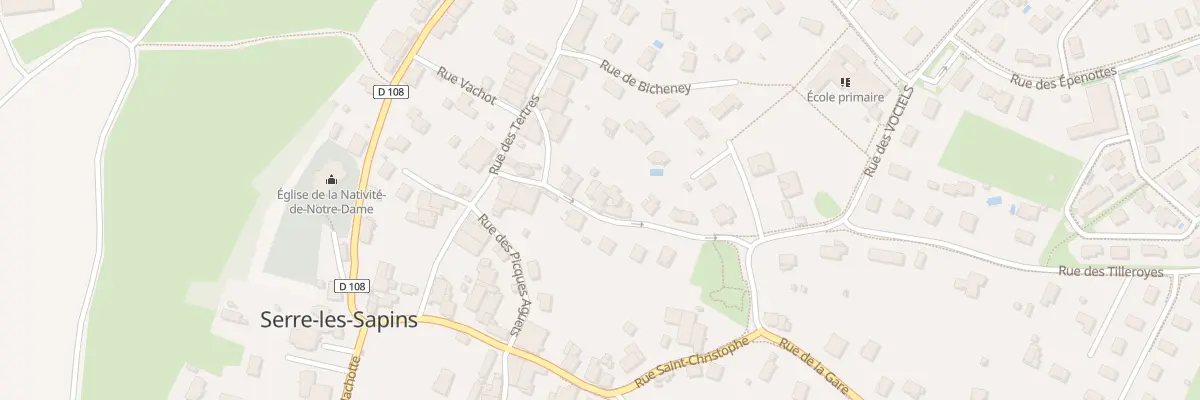 Plan du 7 Rue des Tilleroyes à Serre-les-Sapins