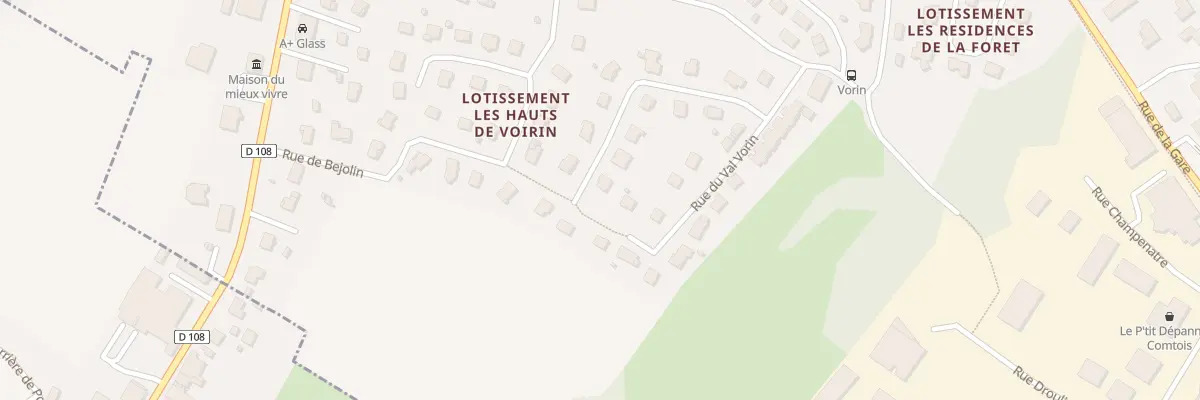 Plan du 10 Rue du Val Vorin à Serre-les-Sapins
