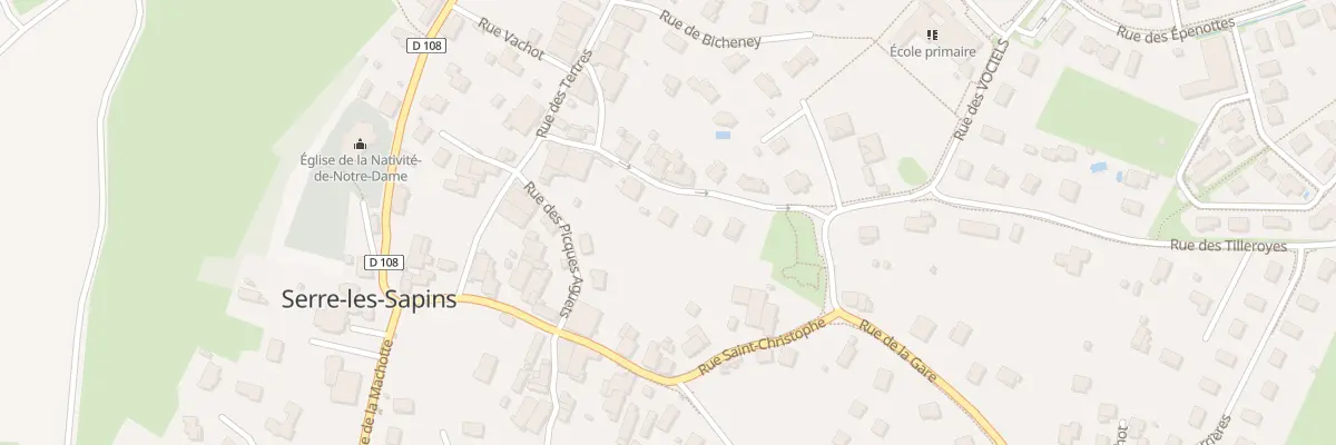 Plan du 6 Rue des Tilleroyes à Serre-les-Sapins