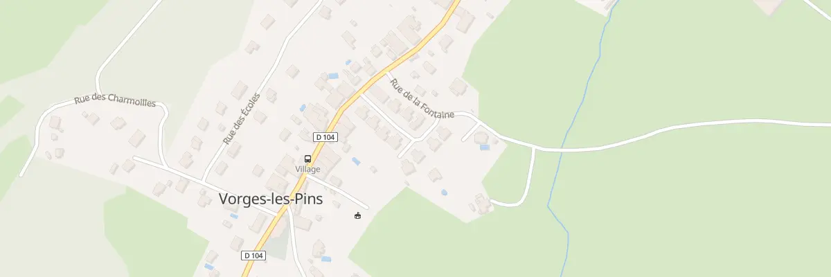 Plan du 8 Rue de la Fontaine à Vorges-les-Pins
