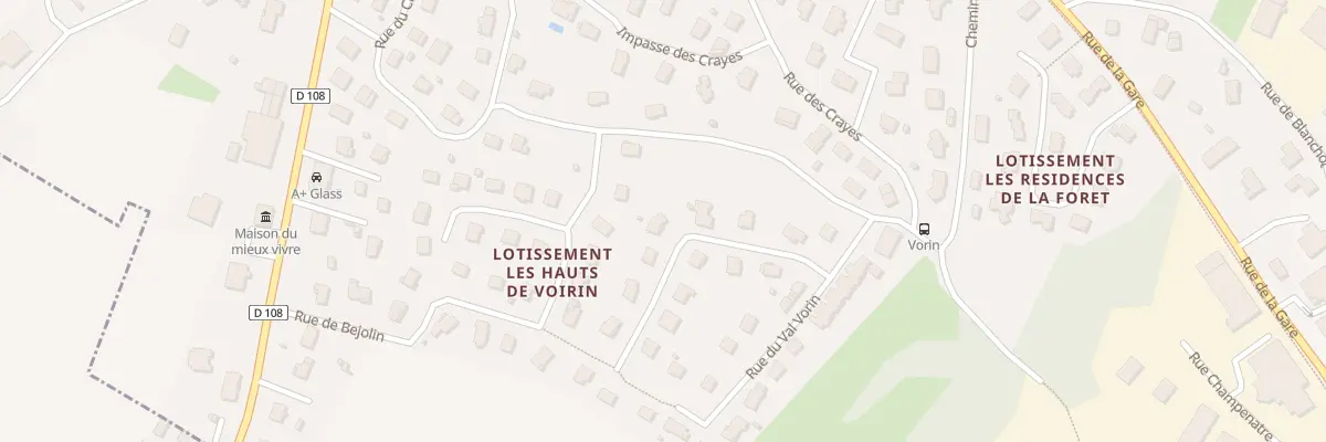 Plan du 4 Rue du Val Vorin à Serre-les-Sapins