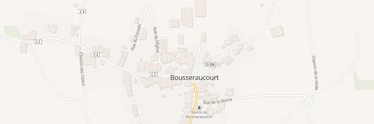 Plan du 2 Gr Grande Rue à Bousseraucourt