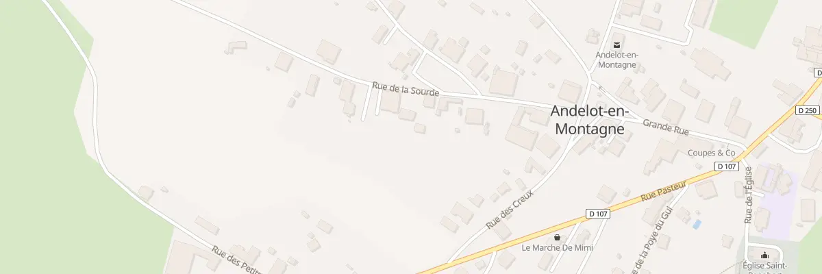 Plan du 15 Rue de la Sourde à Andelot-en-Montagne