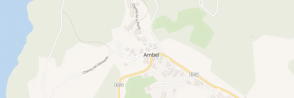 Plan du 45 Che de la Place à Ambel