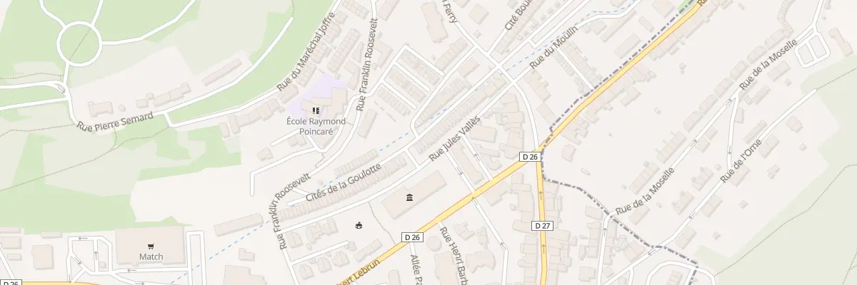 Plan du 39 Rue Jules Vallès à Villerupt