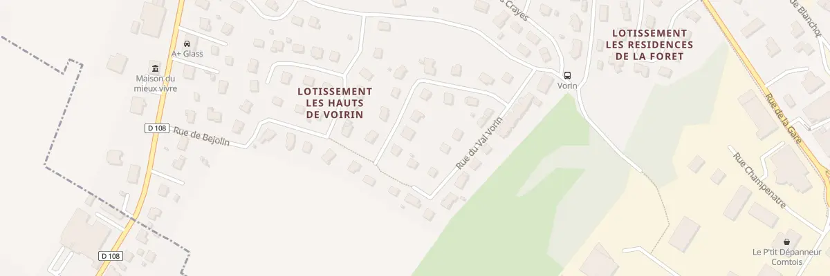 Plan du 11 Rue du Val Vorin à Serre-les-Sapins