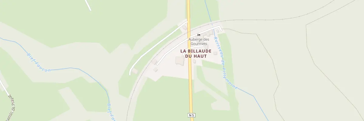 Plan du 6 La Billaude du Haut au Vaudioux