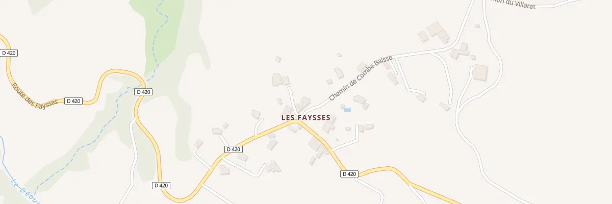 Plan du 5035 Les Faysses à Barcillonnette