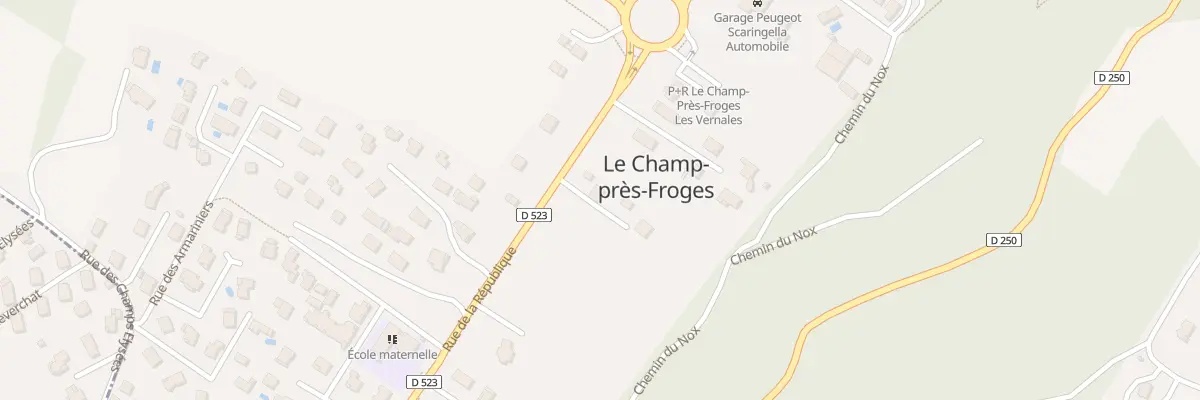 Plan du 639 Rue de la République au Champ-près-Froges