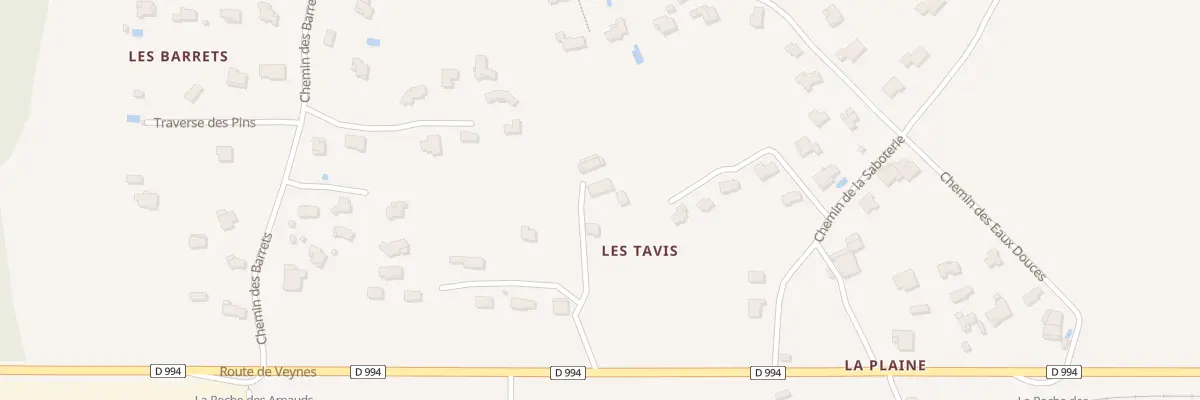 Plan du 5198 Les Tavis à La Roche-des-Arnauds