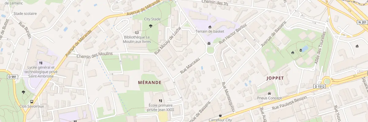 Plan du 50 Rue Marceau à Chambéry