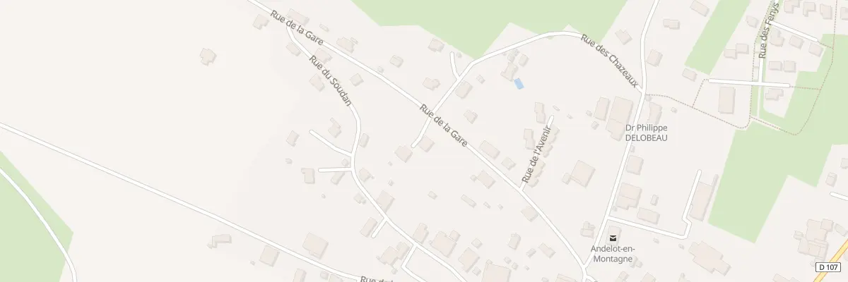 Plan du 17 Rue de la Gare à Andelot-en-Montagne