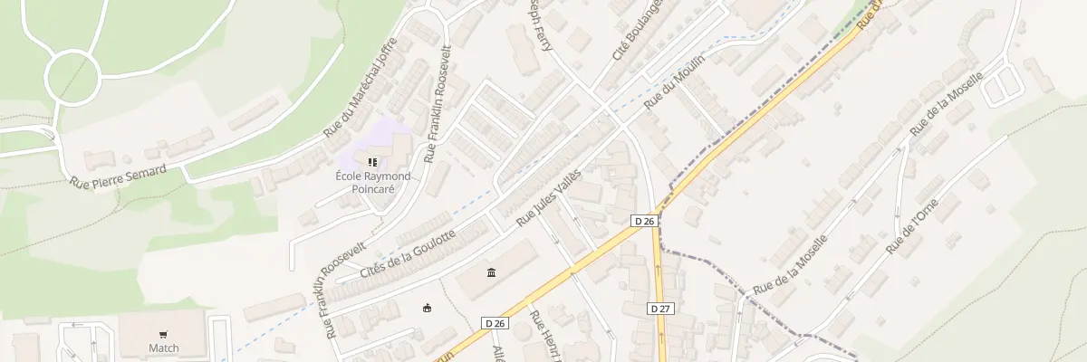 Plan du 46 Rue Jules Vallès à Villerupt