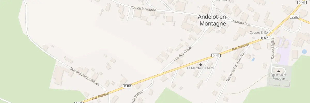 Plan du 12 Rue des Creux à Andelot-en-Montagne