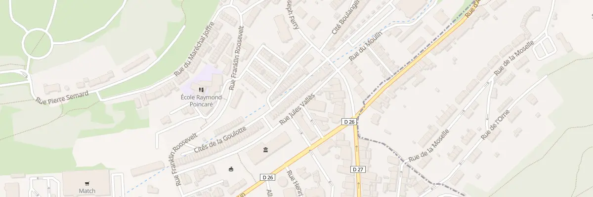 Plan du 47 Rue Jules Vallès à Villerupt