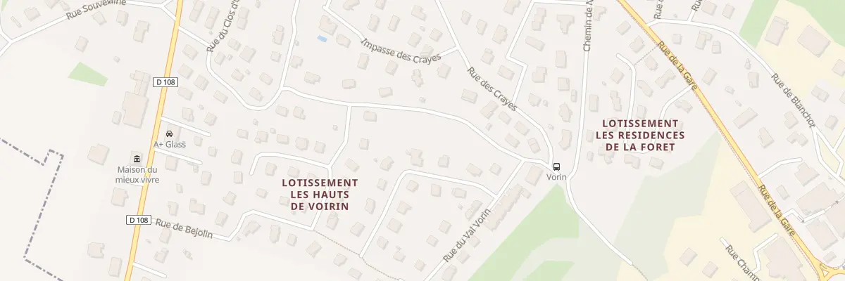 Plan du 3 Rue du Val Vorin à Serre-les-Sapins