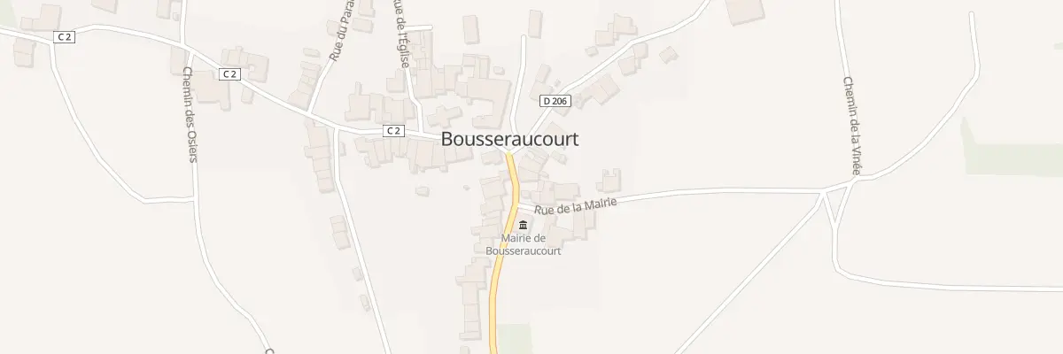 Plan du 3 Rue de Jonvelle à Bousseraucourt