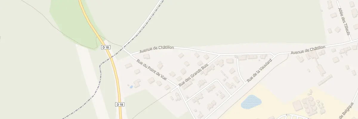 Plan du 753 Av de Châtillon à Vittel
