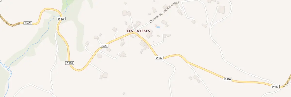 Plan du 5086A Les Faysses à Barcillonnette