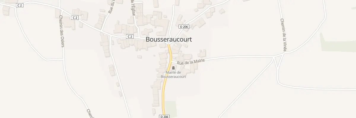 Plan du 1 Rue de la Mairie à Bousseraucourt