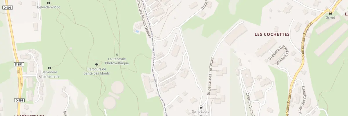 Plan du 961 Che des Monts Dessus à Bassens