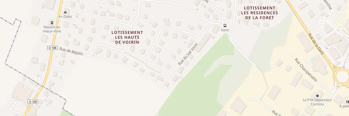 Plan du 19 Rue du Val Vorin à Serre-les-Sapins