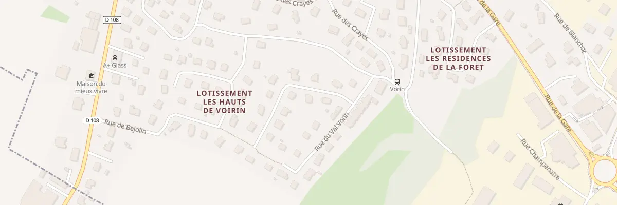 Plan du 14 Rue du Val Vorin à Serre-les-Sapins