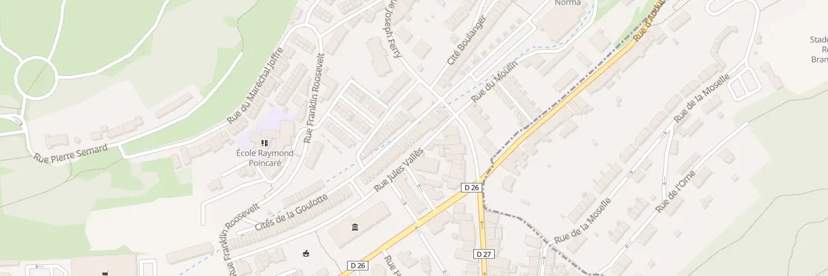 Plan du 53 Rue Jules Vallès à Villerupt