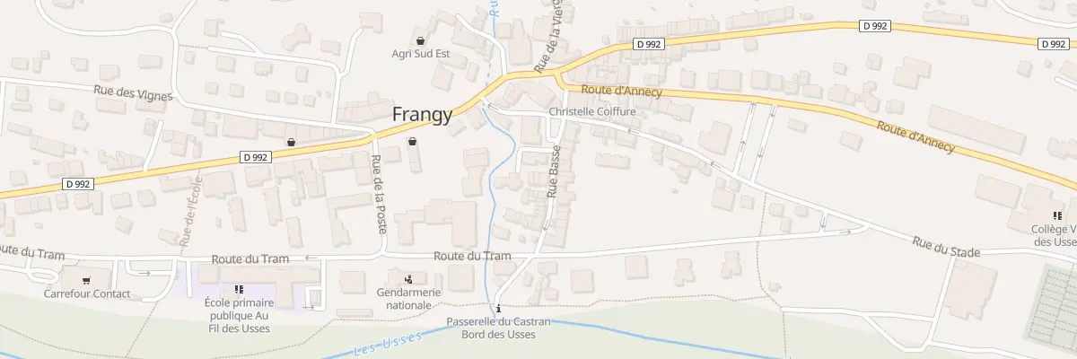 Plan du 92 Rue Basse à Frangy