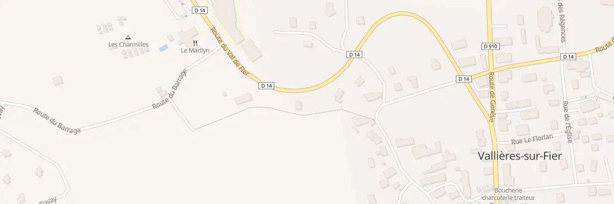 Plan du 391 Rte du Val de Fier à Vallières-sur-Fier