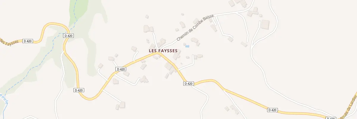 Plan du 45 Rte de Lardier à Barcillonnette