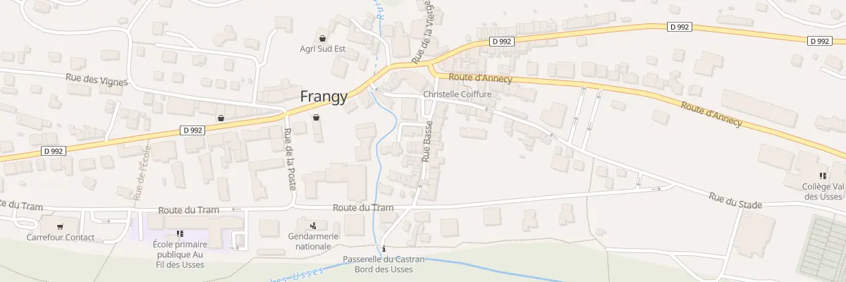 Plan du 43 All du Castran à Frangy